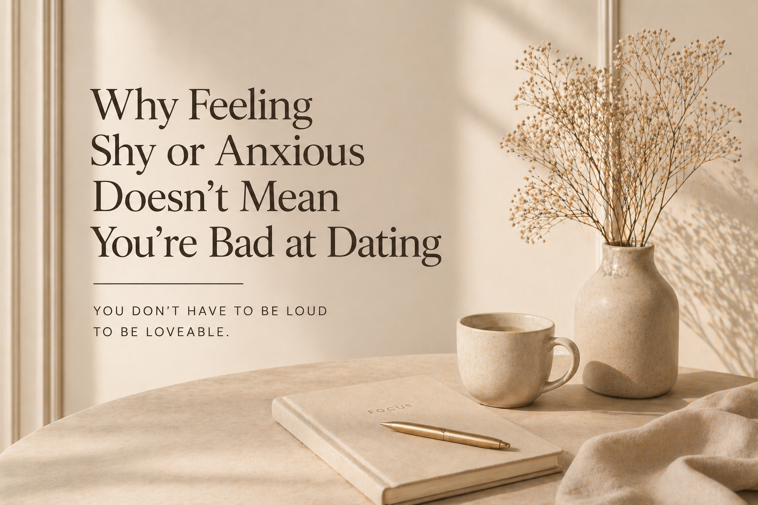Why Feeling Shy or Anxious Doesn’t Mean You’re Bad at Dating