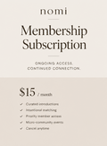 Nomi Membership Subscription