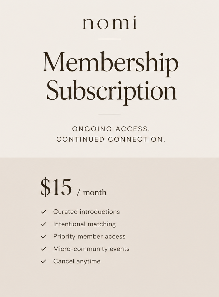 Nomi Membership Subscription