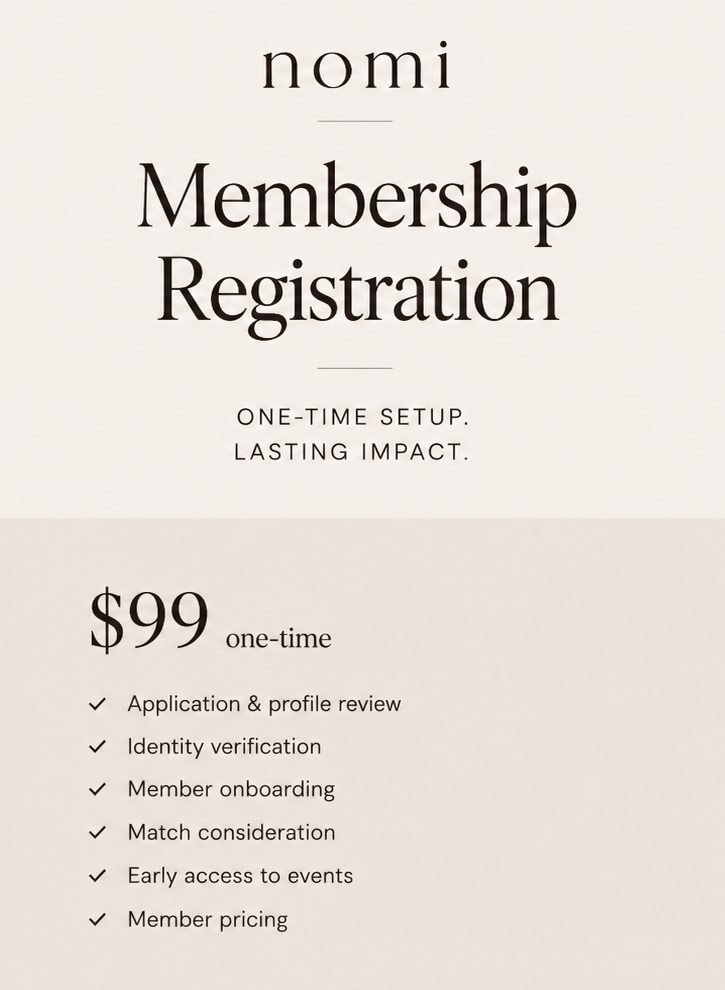 Nomi Membership Registration